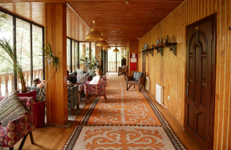 Indoor seating area